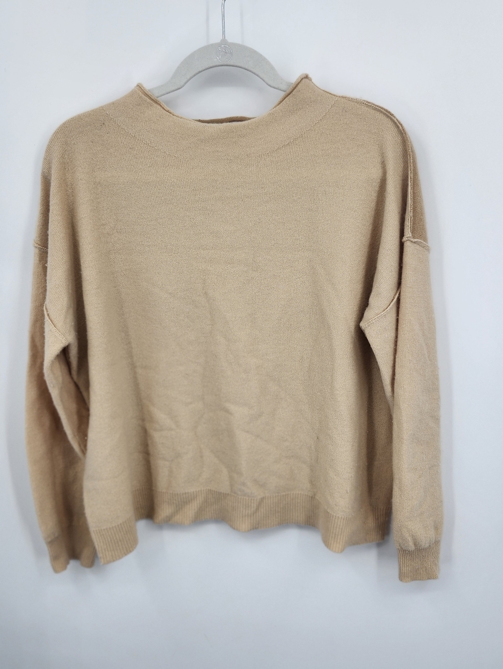 Fate Two Tone Tan Sweater‎ Long Sleeve Sz S